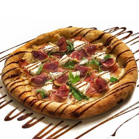 Pizza Bianca με σύκα, κατσικίσιο τυρί, prosciutto και ρόκα. - MyPizza Project